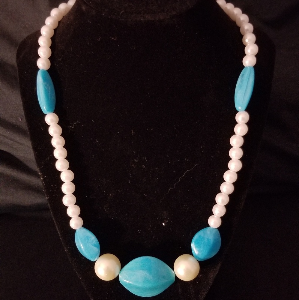Turquoise Pearl Necklace